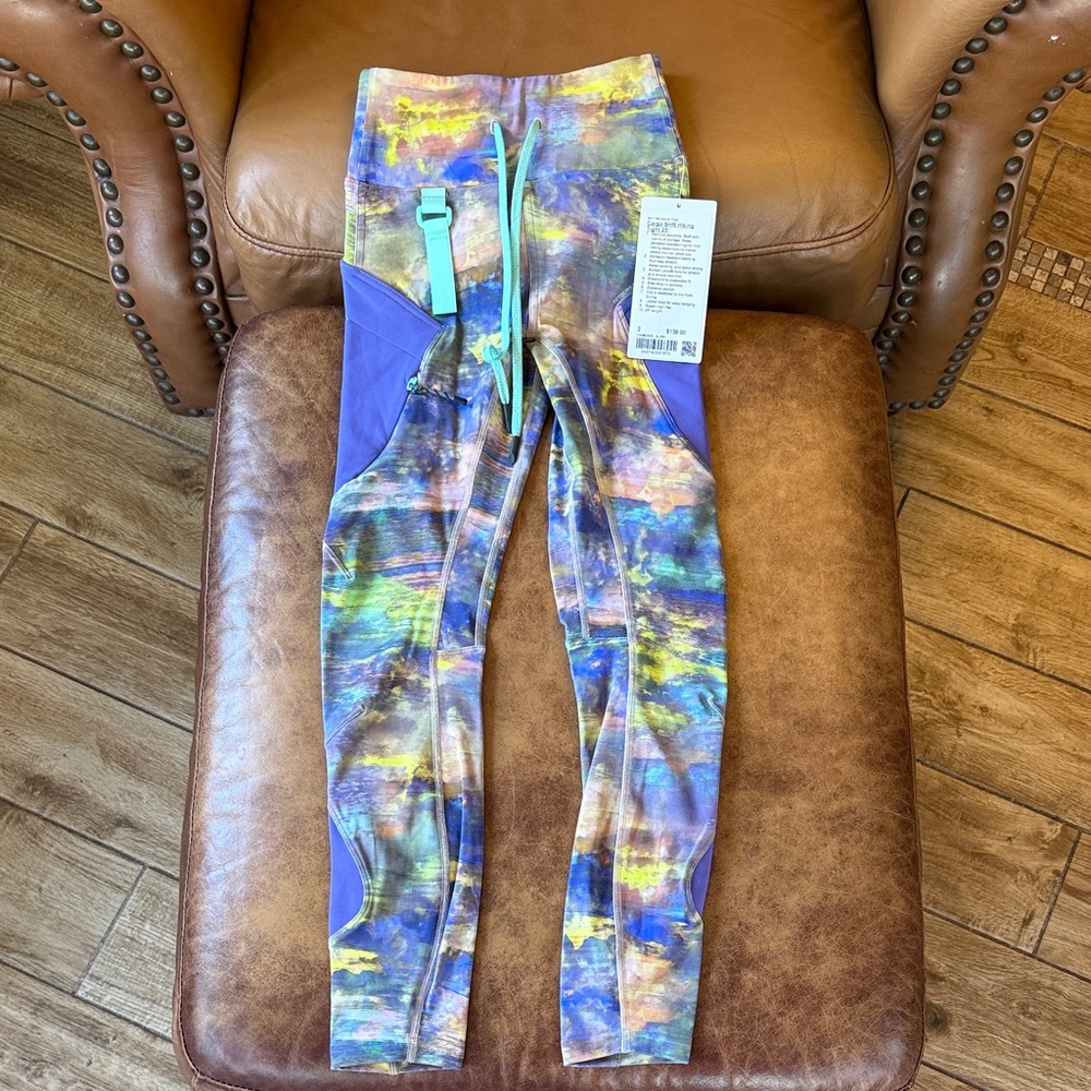 NWT Lululemon Cargo Super High Rise Hiking Tight 25” Pockets Sz 2 Altered Nature